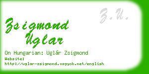 zsigmond uglar business card
